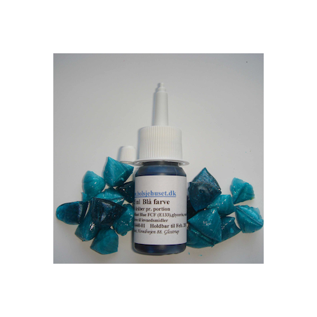 Blå farve i flere størrelser