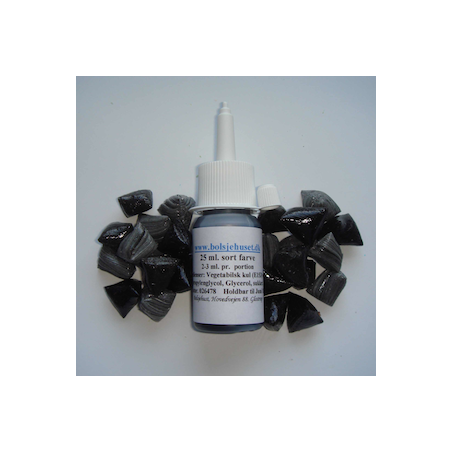 Sort farve til bl.a. bolsjer