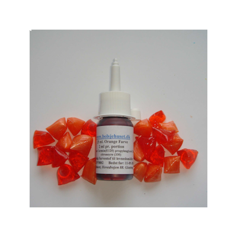 Orange (Mørk) farve i flere størrelser