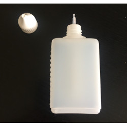 Firkantet fødevaregodkendte plastflasker 100ml.