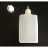 Firkantet fødevaregodkendte plastflasker 100ml.