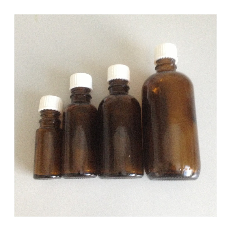 Brune glasflasker med låg 50ml