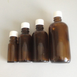 Brune glasflasker med låg 10ml