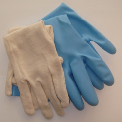 Gummihandsker med...